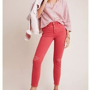 NWT Anthropologie High Rise Slim Ankle Jea…